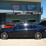 BMW 750iL 22" Lexani wheels, window tint