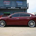 2010 Nissan Maxima with 22" Lexani wheels