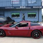 Corvette with 19"/20" colormatched Vossen wheels