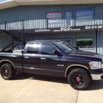 Dodge Ram truck with KMC XD Rockstar wheels and Nitto Mud Grappler tires.