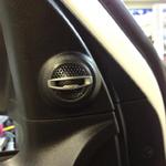 Hertz Hi-Energy tweeters installed in a Toyota Tundra