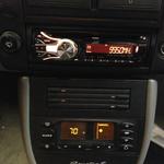 JVC radio installed in a Porsche Boxster